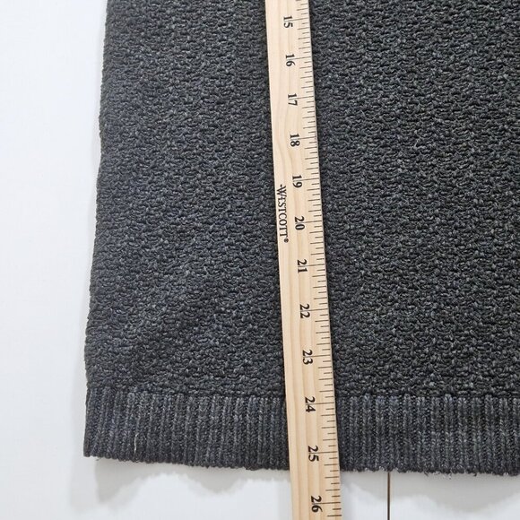 Profilo Sport Sweater Mens M Dark Khaki LS 1/4 Zip Collared Wool Blend Vintage - Picture 8 of 15